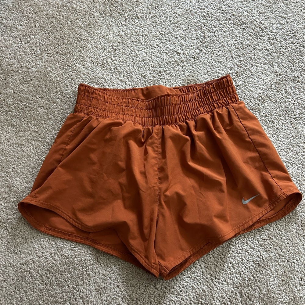 Orange Nike Running Shorts